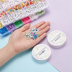 DIY Terrakotta und Alphabet Perlen Schmuck machen&nbsp;DIY-YW0002-59