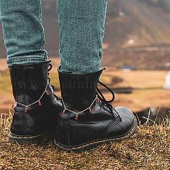 12 Stück Schuhketten aus 6 Farben mit Strassen aus Legierung&nbsp;HJEW-DR00105