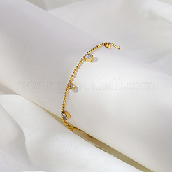 Stilvolle flache runde Bettelarmbänder aus Edelstahl&nbsp;ZC8719