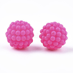 Perles acryliques de style caoutchouté&nbsp;LS-MACR-T022-02I