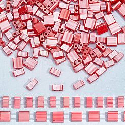 452 Stück undurchsichtige Glas-Saatperlen im 2-Stil mit 2 Löchern&nbsp;SEED-NB0001-76
