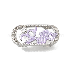 Messing Kristall Strass oval mit Drachenskelett mehrsträngigen Gliedern&nbsp;KK-P306-15P