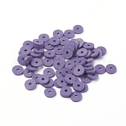 Perles plates en argile polymère fait main rondes&nbsp;CLAY-R067-6.0mm-03