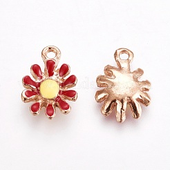 Pendentifs d'émail en alliage&nbsp;PALLOY-WH0052-04D