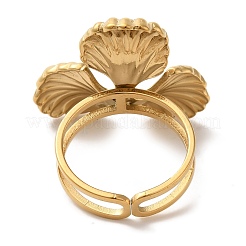 Ionenplattierung (IP) 304 Edelstahl-Fingerringe&nbsp;RJEW-C109-03G