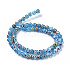 Tondi di vetro millefiori fili di perline&nbsp;LK-P001-13