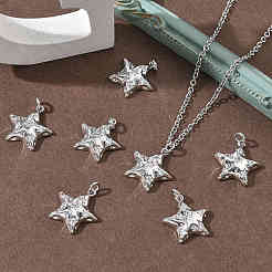 Pendentifs en laiton Shegrace avec zircon cubique transparent&nbsp;XGRQ3K091-524P
