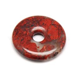 Pendentif en pierre naturelle avec disque en beigne / pi&nbsp;G-L234-40mm-03