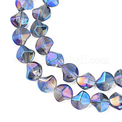Chapelets de perles en verre électroplaqué&nbsp;EGLA-N008-019-A01