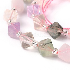Natürlicher Amethyst & Citrin & Rosenquarz & Prehnit & Quarzkristallperlenstränge&nbsp;G-J390-A04