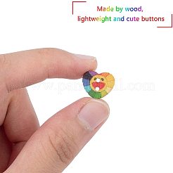 Boutons en bois imprimés&nbsp;BUTT-UN0001-01
