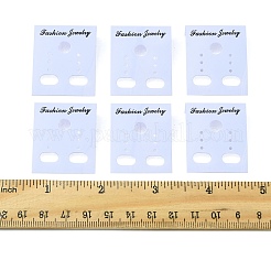 180pcs Rechteck Plastikohrring-Grafikkarten&nbsp;EDIS-FS0001-01C