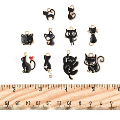 Colgantes de esmalte de aleación 20pcs 10 estilos&nbsp;ENAM-FP0002-59