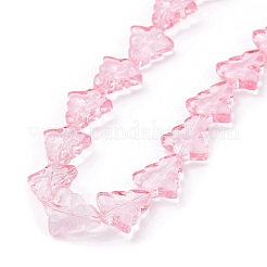 Chapelets de perles en verre transparent&nbsp;EGLA-C002-A02