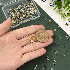 150 pz 3 stili connettori a collegamento rapido in acciaio inossidabile 304 e ottone e ferro&nbsp;DIY-YW0018-03