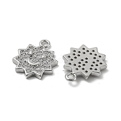 Messing micro pave klar zirkonia charme&nbsp;KK-H460-16P