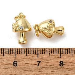 Ottone micro spianare pendenti zirconi&nbsp;KK-P308-23G