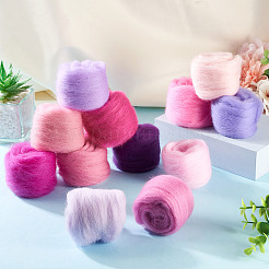 60g 12 Farben Nadelfilzwolle Roving&nbsp;DIY-TA0012-85