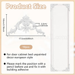 Applicazione intarsiata in pelle PU con fiore intagliato&nbsp;AJEW-WH0696-649A