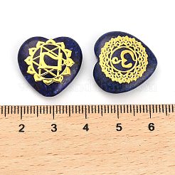 7 stücke 7 arten chakra natürliche gefärbt sesam jaspis liebe herz ornamente figuren&nbsp;G-P533-01F-1