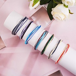 Armbandset aus gewachster Polyesterkordel&nbsp;BJEW-SW00031