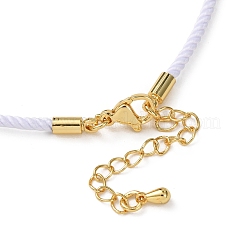 Fabrication de colliers en cordon Milan en nylon rond de 2 mm&nbsp;MAK-F038-C32-G