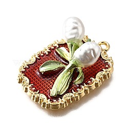 Pendentifs d'émail en alliage&nbsp;ENAM-K076-02A-G
