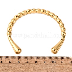Bracelets manchettes en perles d'acier inoxydable 304 pour femmes&nbsp;BJEW-G749-19G