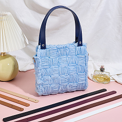 16 ensemble de sangles de sac en similicuir PU 8 couleurs avec rivets en fer couleur platine&nbsp;FIND-PH0026-02