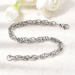 201 Edelstahl-Gliederarmbänder für Herren&nbsp;STAS-T077-12P