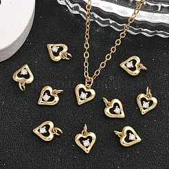 Messing klare Zirkonia Charms&nbsp;XGRQ3P078-580G