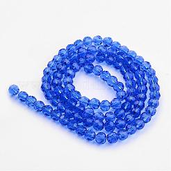Chapelets de perles en verre transparent&nbsp;GLAA-G013-8mm-26