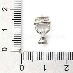 925 Faltschließe aus klarem Zirkonia in Mikropavé-Optik aus Sterlingsilber&nbsp;STER-U006-02P
