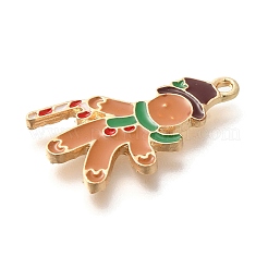 Noël alliage thème pendentifs émail&nbsp;ENAM-Q509-02KCG-10