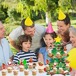 Mehrstöckiger Cupcake-Ständer mit Weihnachtsbaum&nbsp;PW-WG1E3B8-01