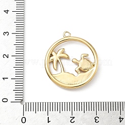 304 Edelstahl-Emaille-Anhänger&nbsp;STAS-L022-565G-01