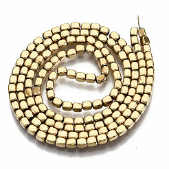 Electroplate non magnetici ematite sintetico fili di perline&nbsp;G-T114-53G