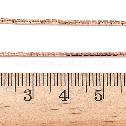 Collares de cadena de eslabones Boston de latón de 1 mm&nbsp;NJEW-Z097-02RG