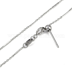 304 Edelstahl-Halsketten mit Stangengliedern&nbsp;NJEW-H042-01P