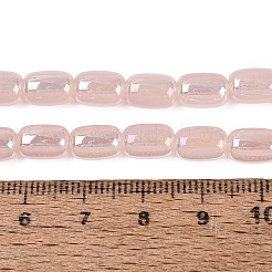 Chapelets de perles en verre d'imitation jade électrolytique&nbsp;LS-EGLA-Q132-03B-B02