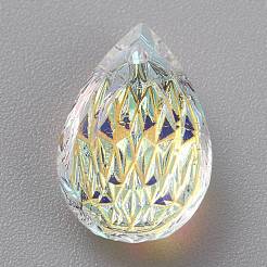 Geprägte Glas Strass Anhänger&nbsp;GLAA-J101-05A-001AB