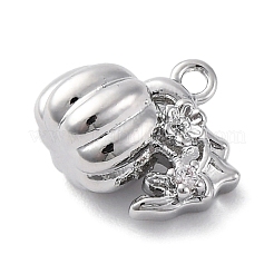 Messing Strass Anhänger&nbsp;KK-E793-20P