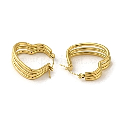 Orecchini a cerchio in acciaio inossidabile 304 per donna&nbsp;EJEW-B054-19G-02