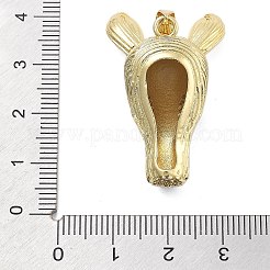 Messing mit Zirkonia und Emaille-Anhängern&nbsp;KK-Q006-01G