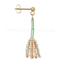 Orecchini pendenti miyuki delica con perline scopa&nbsp;EJEW-MZ00095