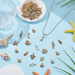 100 pendentif en alliage de style tibétain de la série Ocean&nbsp;FIND-AR0005-87