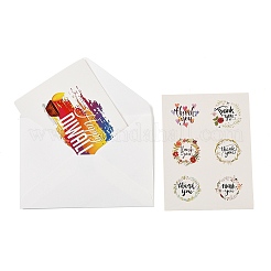 Carte de vœux rectangulaire en papier pour le jour de Diwali&nbsp;DIY-NH0010-01A