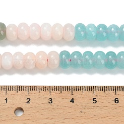 Farbverlauf natürliche weiße Jade Perlen Stränge&nbsp;X-G-NH0053-A01-01