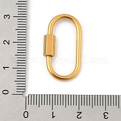 Ionenplattierung (IP) 304 Edelstahl-Schraubkarabinerverschluss-Anhänger&nbsp;X-STAS-H107-04D-G
