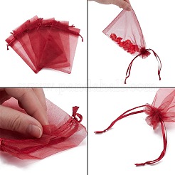 Sacs-cadeaux en organza avec cordon de serrage&nbsp;OP-R016-10x15cm-03
